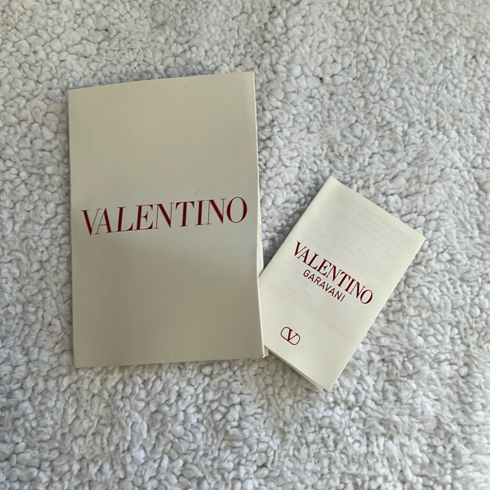 Valentino receipt envelope & insert